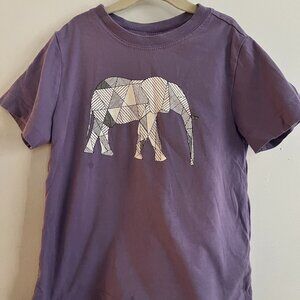 Purple Elephant Hanna Andersson T-Shirt, Size 4 (100 cm)